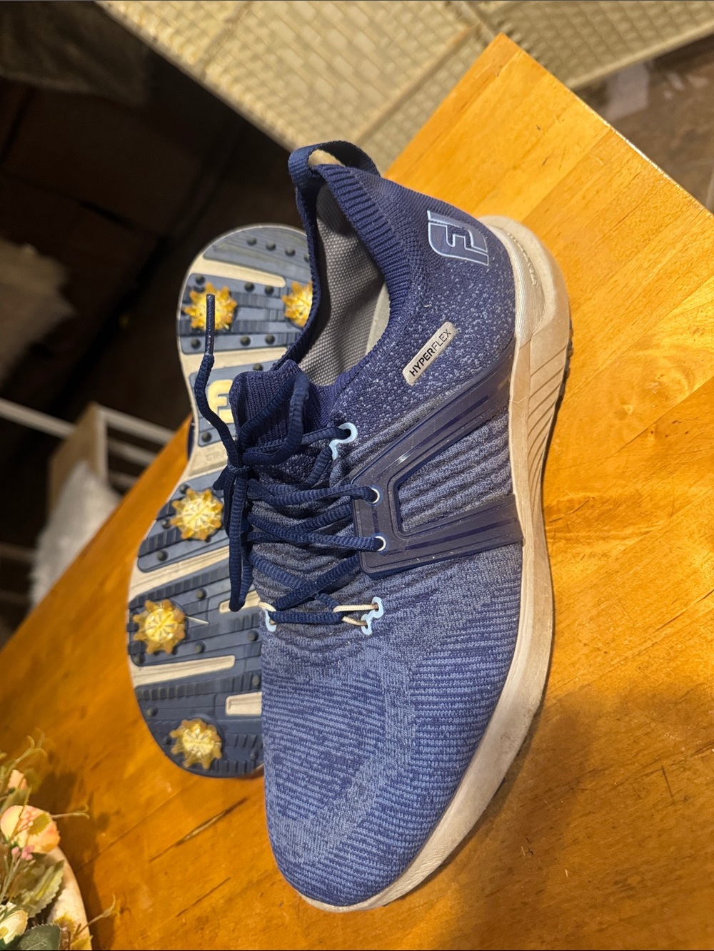 FootJoy HyperFlex Navy Blue Men's Athletic Golf Shoes